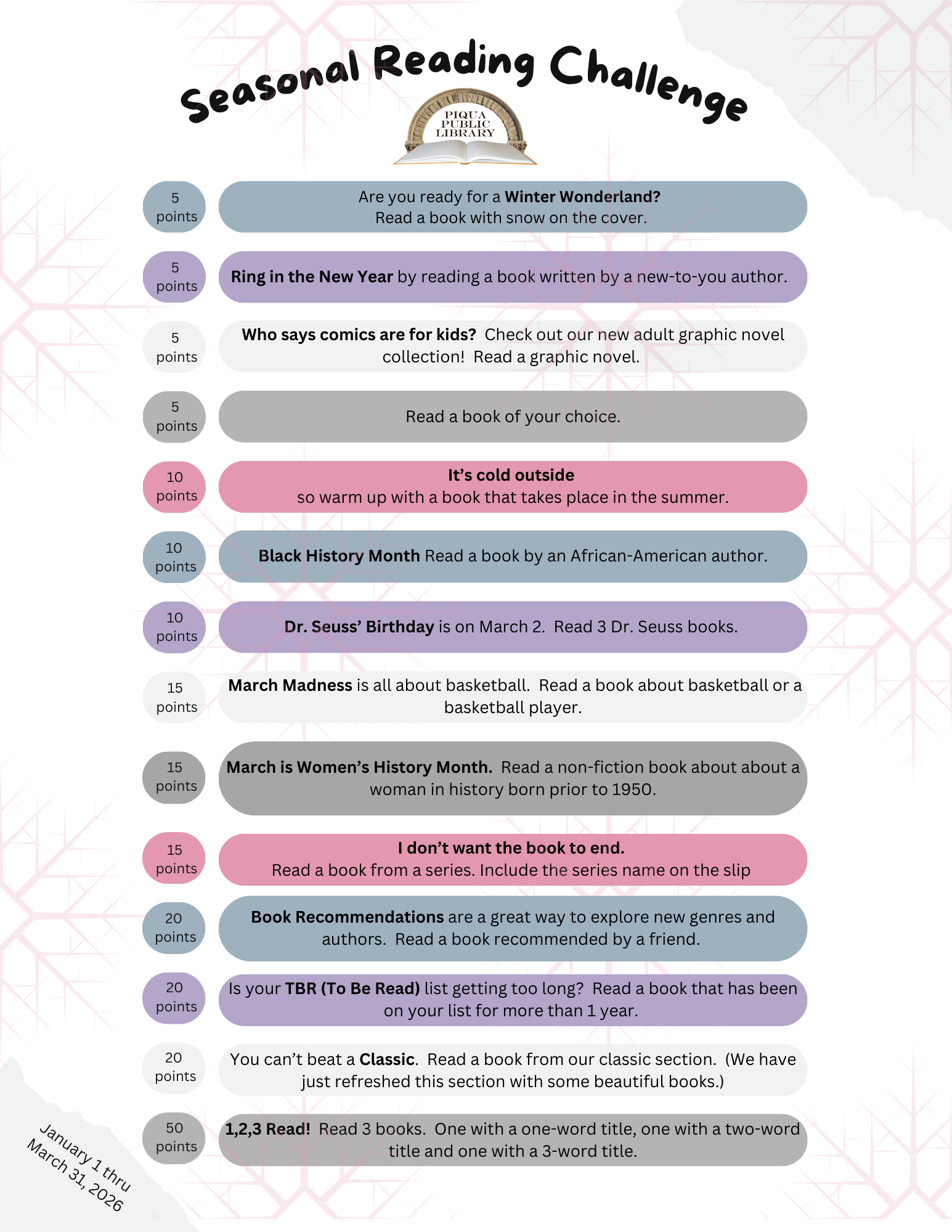 Seasonal Reading Challenge
