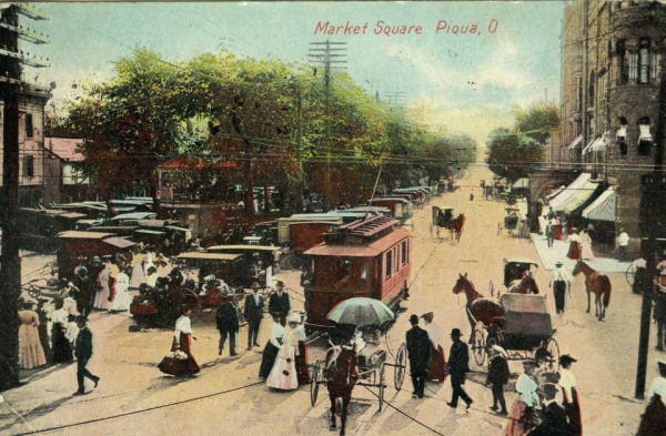 Piqua Historical Postcard Market Square