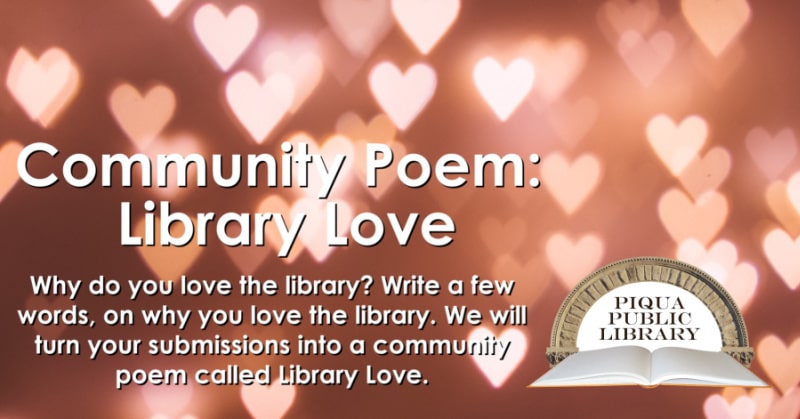 Community Poem: Library Love Graphic