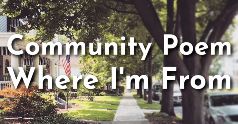 Community Poem: Where I'm From Graphic