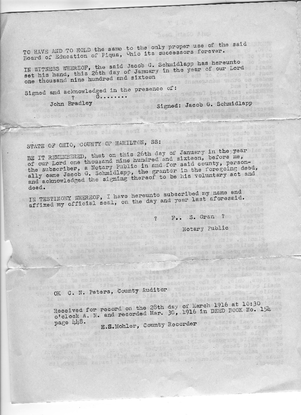 Quit Claim Deed to 509 N. Main page 2